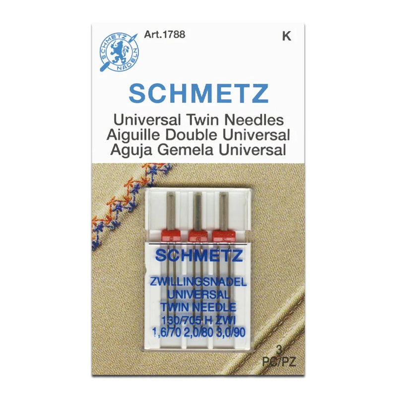 Schmetz "Universal Twin" Sewing Machine Needle - Choose Your Size