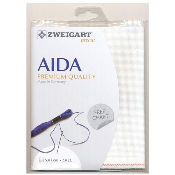 Zweigart Pre-cut Aida Cloth Fabric - 14 Count (48 x 36cm)
