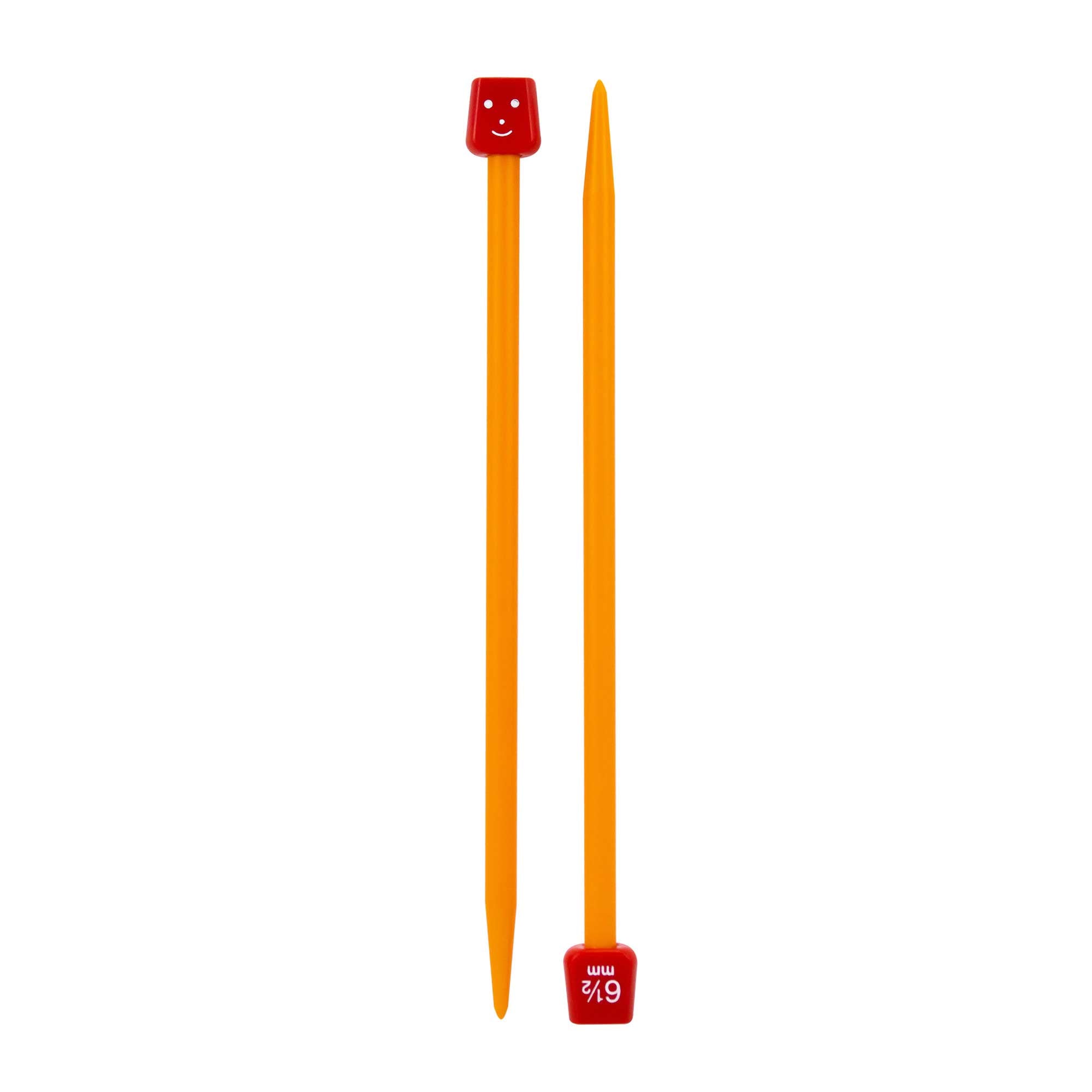 Birch 18cm (7") "Kids" Plastic Single Point Knitting Needles