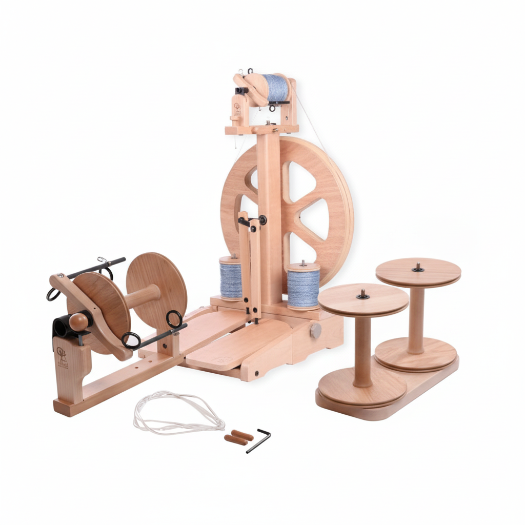 Ashford "Kiwi 3" Spinning Wheel w Super Flyer Kit