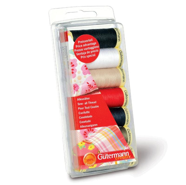 Gutermann Sew-All Polyester Sewing Thread - 7 x 100m Bold Pack