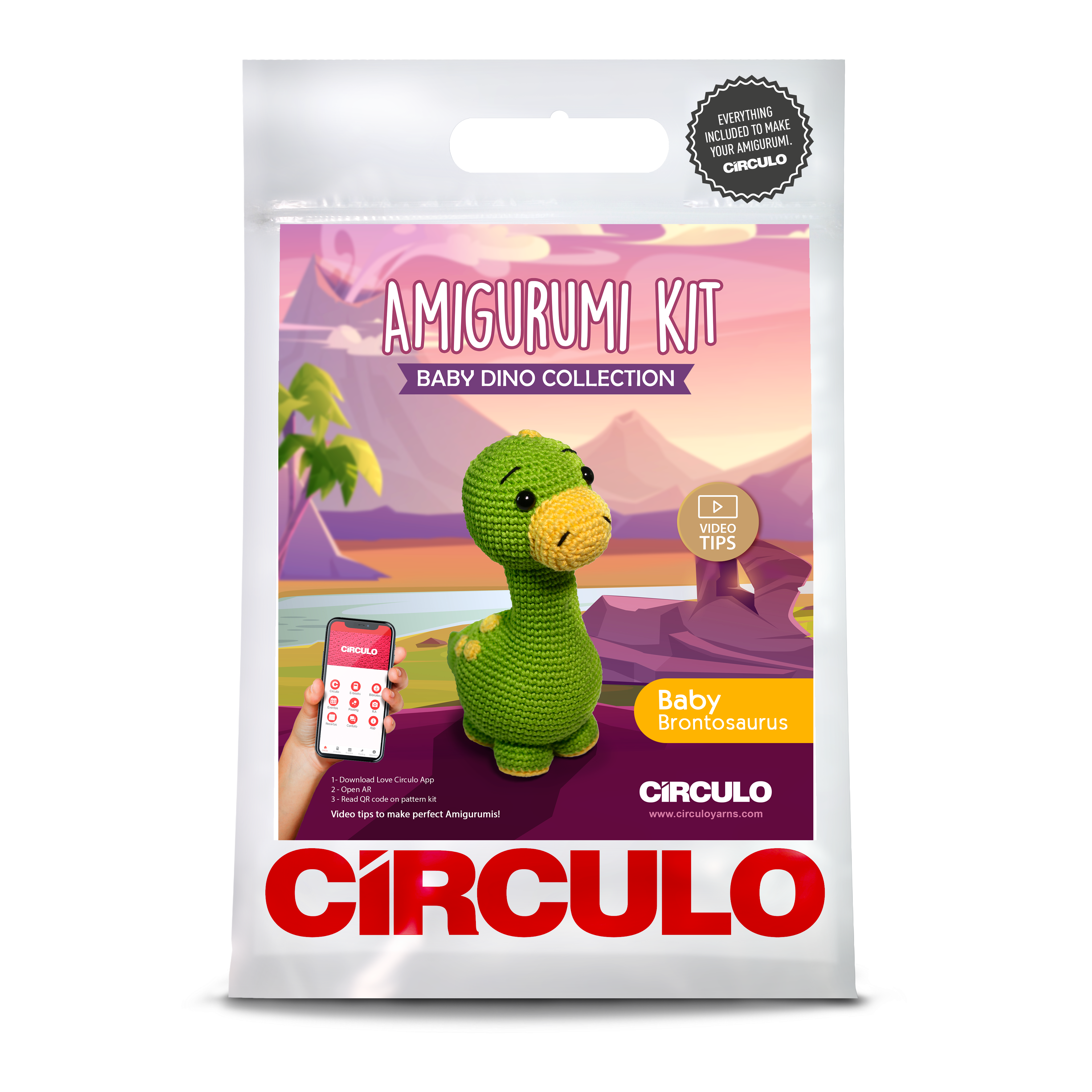 Circulo Amigurumi Crochet Kits - Baby Dinos
