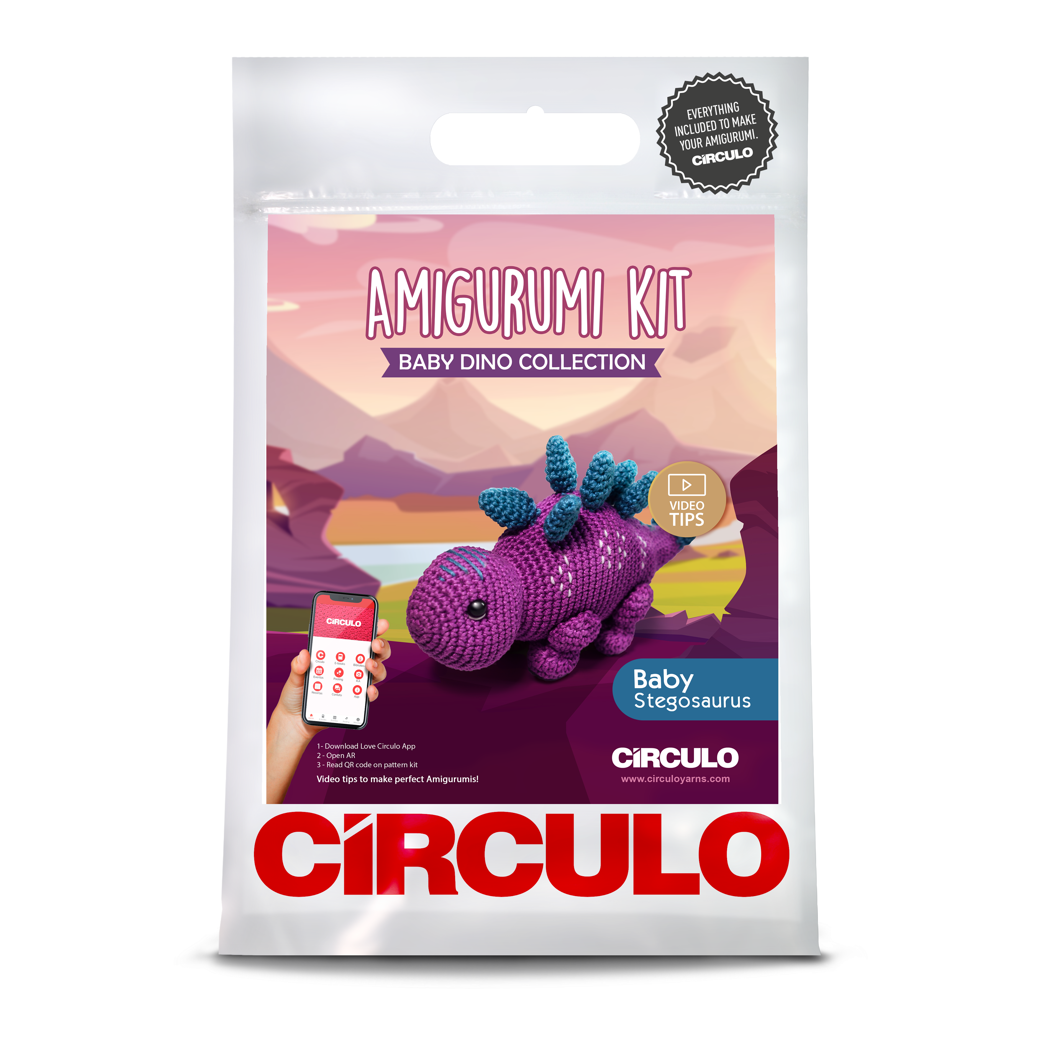 Circulo Amigurumi Crochet Kits - Baby Dinos