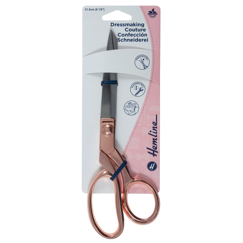 Hemline 21cm Rose Gold Dressmaking Scissors