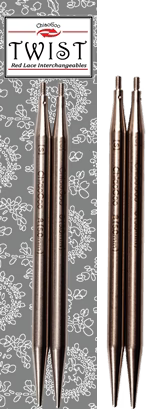 ChiaoGoo Twist Lace 3" (8cm) Interchangeable Circular Knitting Needle Tips