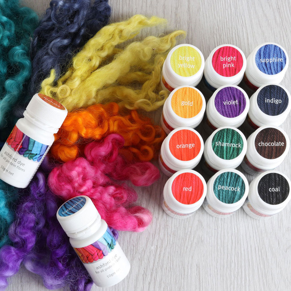 Ashford Specialist Protein Fibre Fabric Dye - 10g Pot