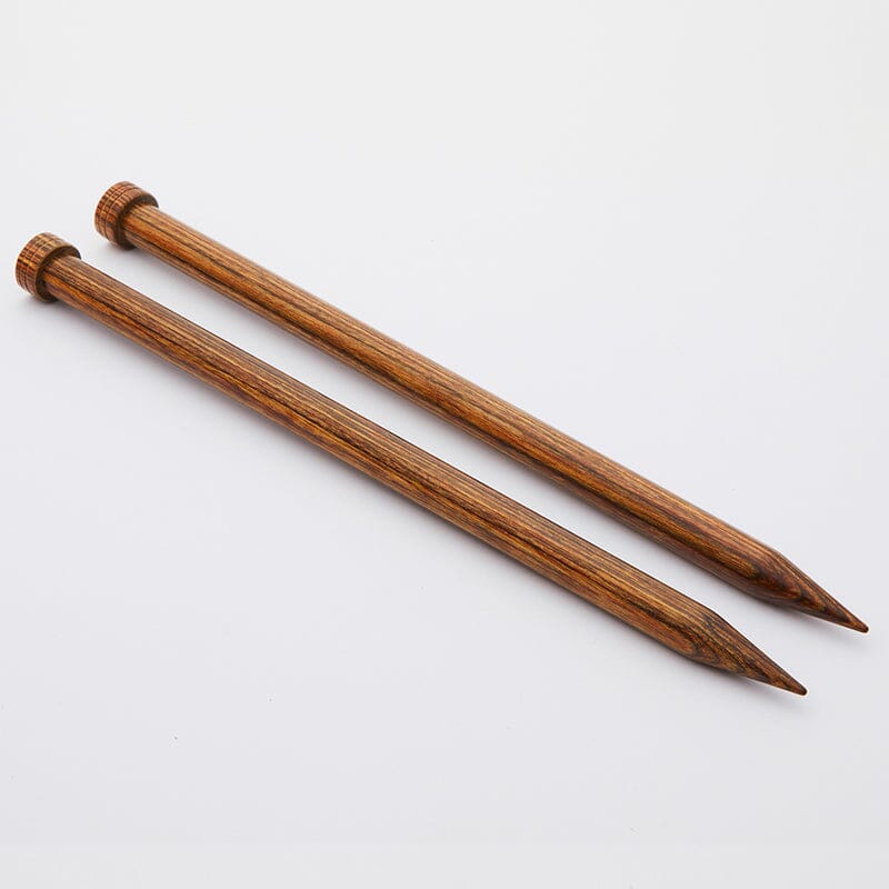 Knitpro "Ginger" Wood Single Point Knitting Needles - 35cm (14")