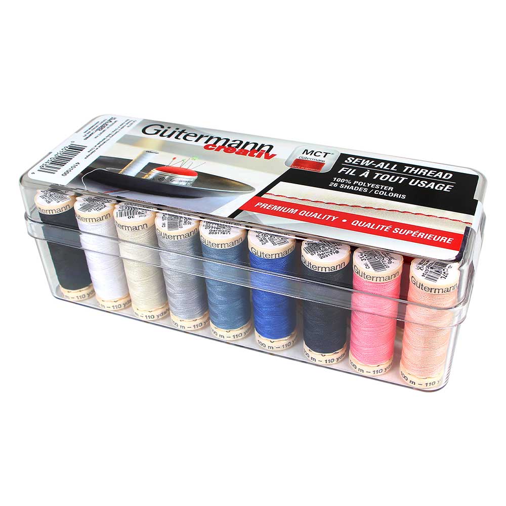 Gutermann Sew-All Polyester 100m Sewing Thread - Box of 26