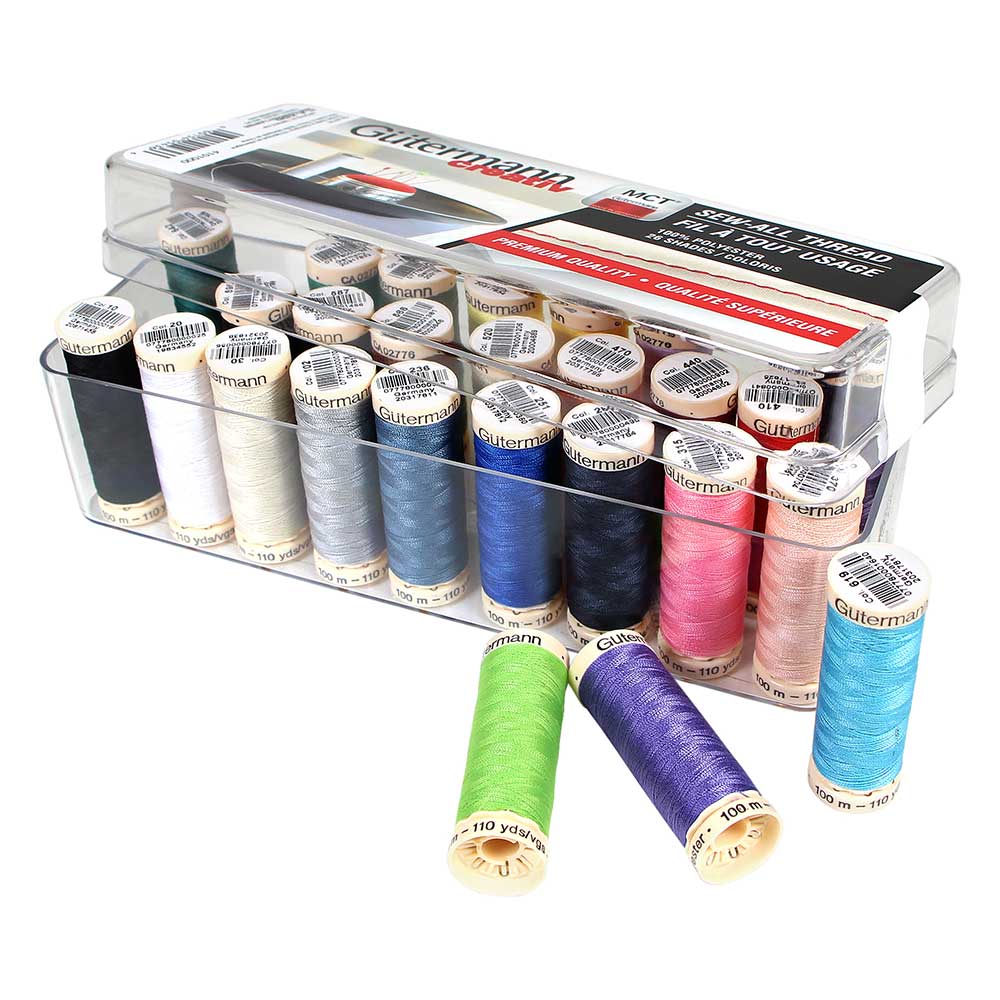 Gutermann Sew-All Polyester 100m Sewing Thread - Box of 26