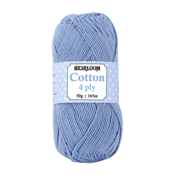 Heirloom 50g "Cotton" 4-Ply 100% Cotton Yarn