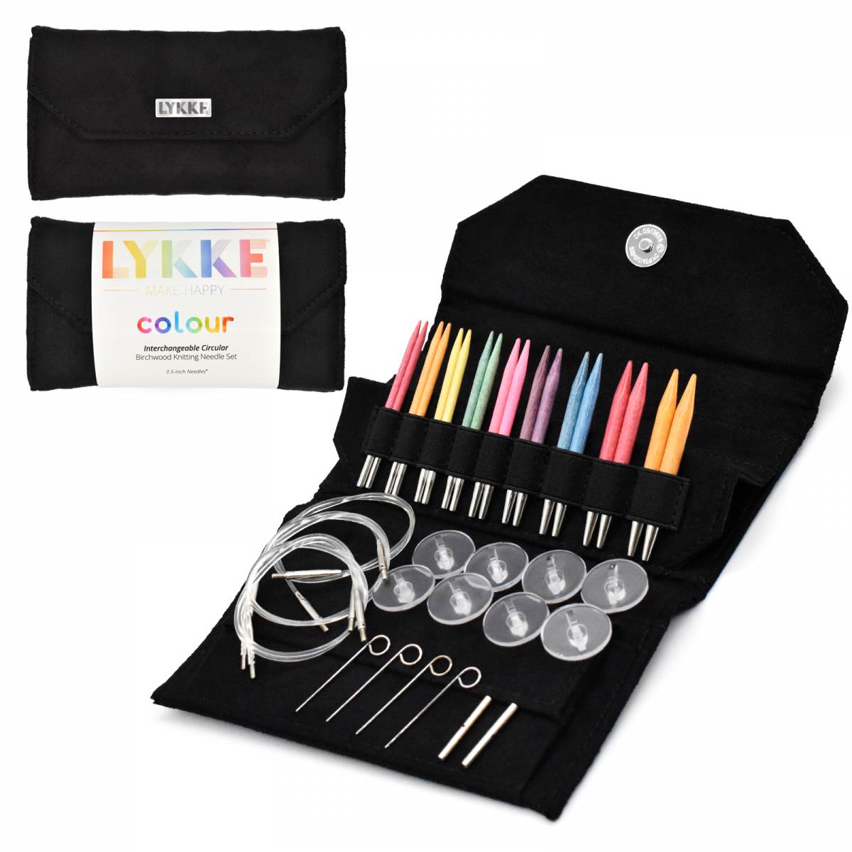 Lykke "Colour" 9cm (3.5") Interchangeable Circular Knitting Needle Set