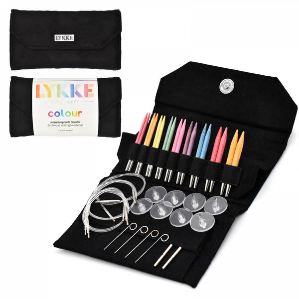 Lykke "Colour" 9cm (3.5") Interchangeable Circular Knitting Needle Set