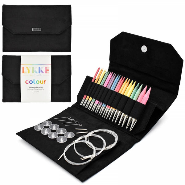 Lykke "Colour" Wood 5" (13cm) Interchangeable Circular Knitting Needle Tip Set