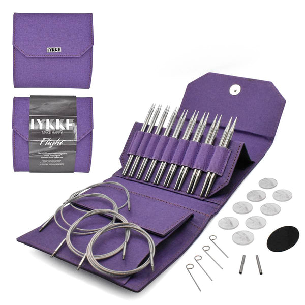 Lykke "Flight" 13cm (5") Interchangeable Circular Knitting Needle Set