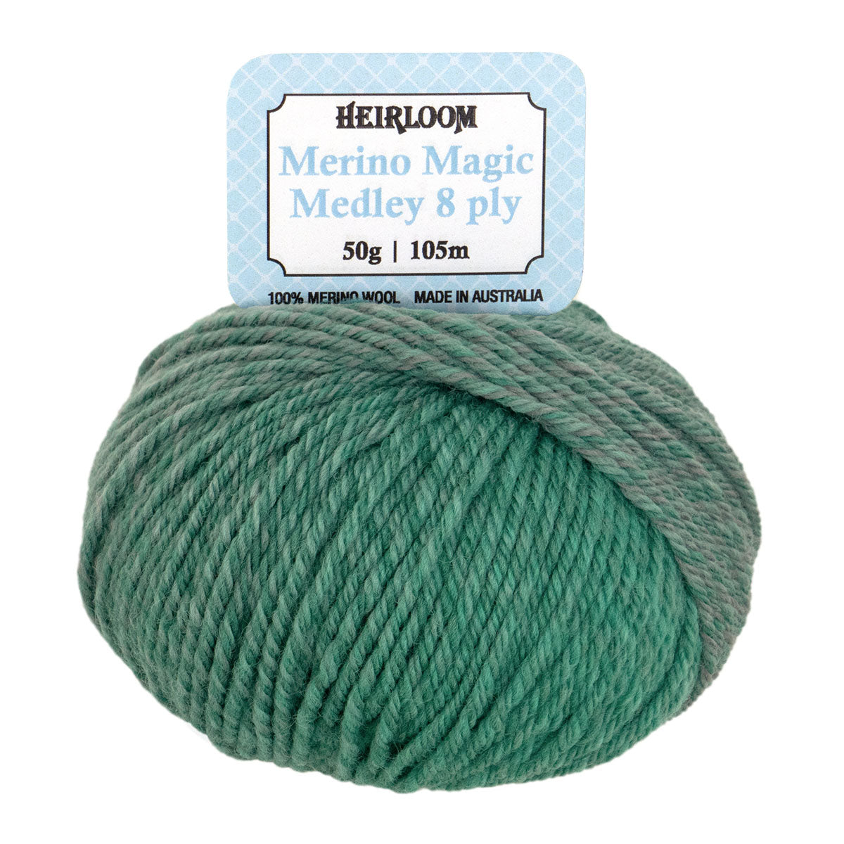 Heirloom 50g "Merino Magic Medley" 8-Ply 100% Wool Yarn