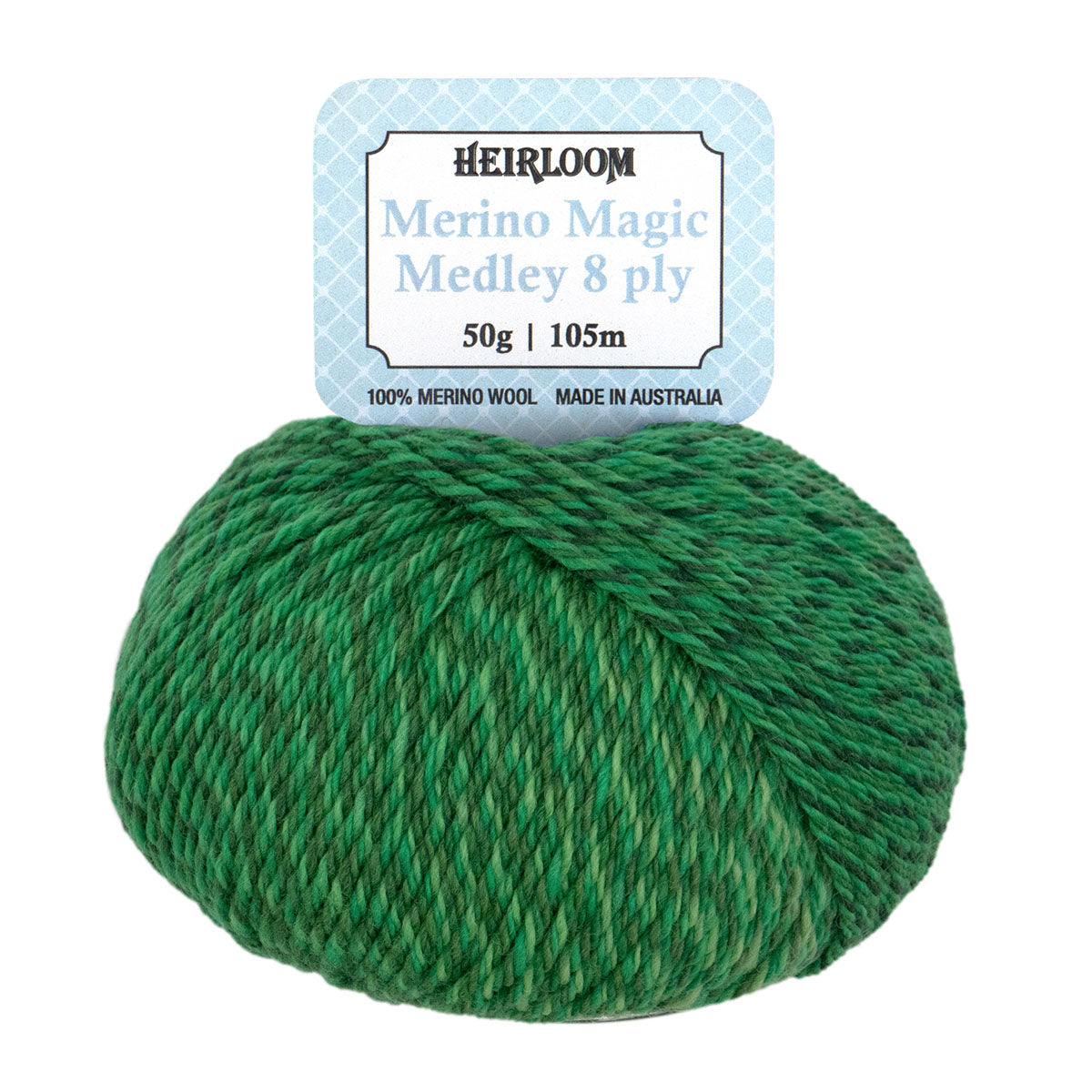 Heirloom 50g "Merino Magic Medley" 8-Ply 100% Wool Yarn
