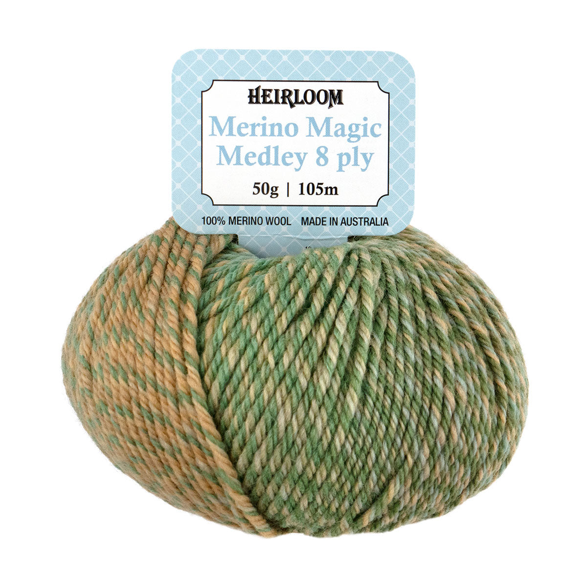 Heirloom 50g "Merino Magic Medley" 8-Ply 100% Wool Yarn