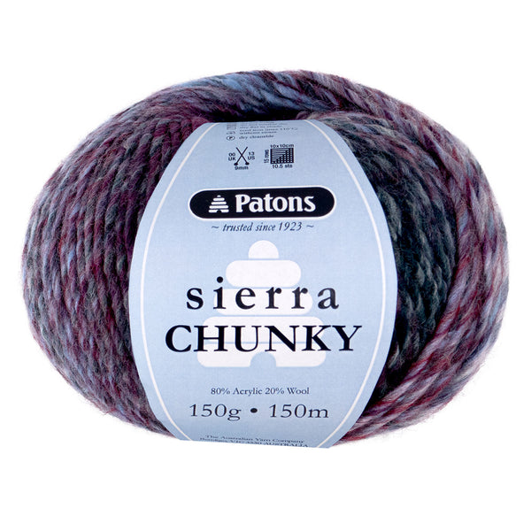Patons 150g "Sierra Chunky" Wool & Acrylic Blend Yarn