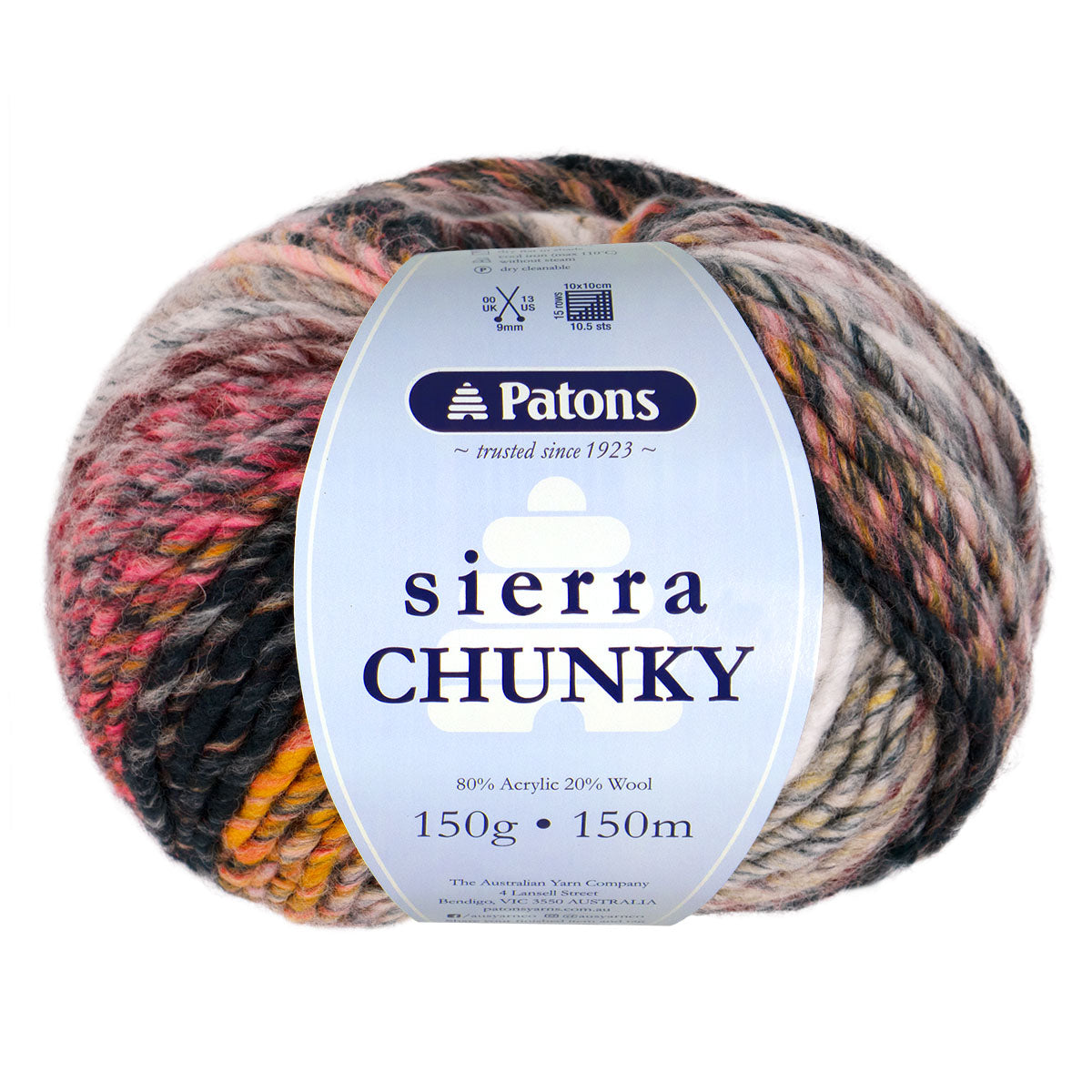 Patons 150g "Sierra Chunky" Wool & Acrylic Blend Yarn