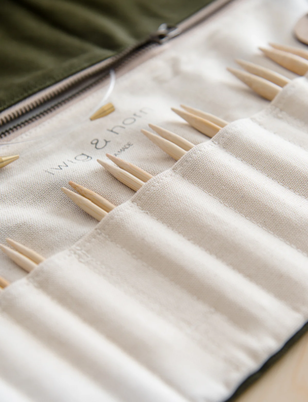 Twig & Horn Canvas Interchangeable Knitting Needle Case