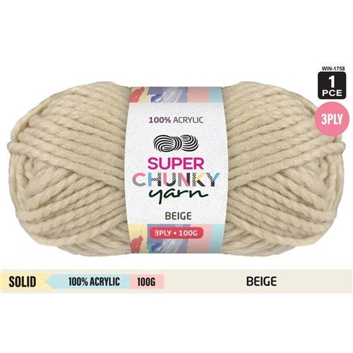 Everyday 100g Acrylic Super Chunky Knitting Yarn - Choose Your Colour