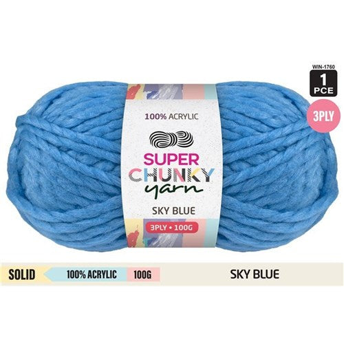 Everyday 100g Acrylic Super Chunky Knitting Yarn - Choose Your Colour