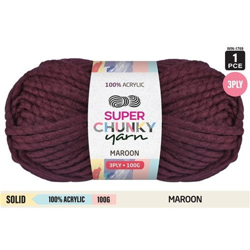 Everyday 100g Acrylic Super Chunky Knitting Yarn - Choose Your Colour