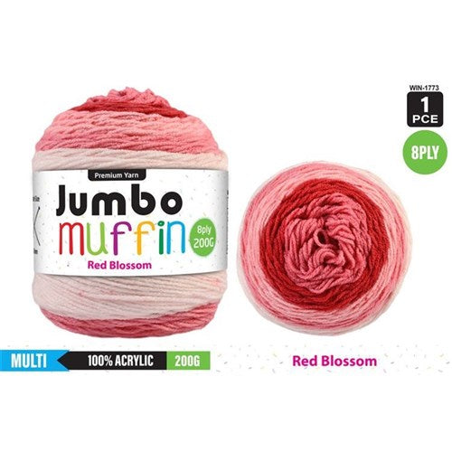 Everyday 200g "Jumbo Muffin" 8-Ply Acrylic Knitting Yarn - Choose Your Colour