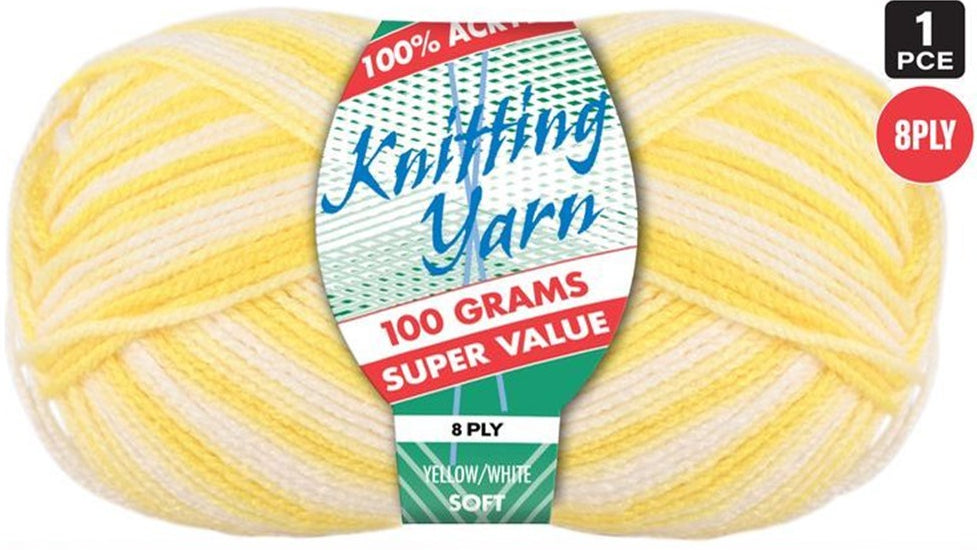 Everyday Super Value 100g Acrylic 8-Ply Knitting Yarn - Prints