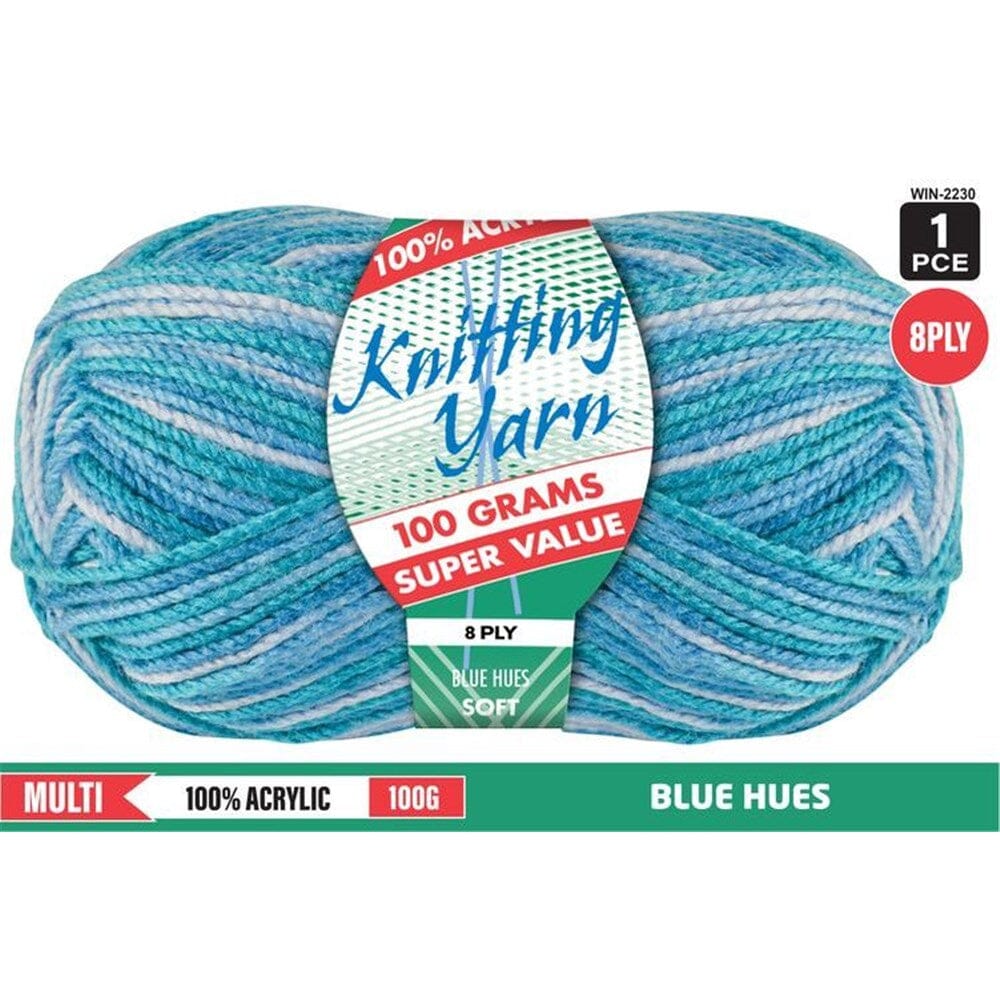 Everyday Super Value 100g Acrylic 8-Ply Knitting Yarn - Prints