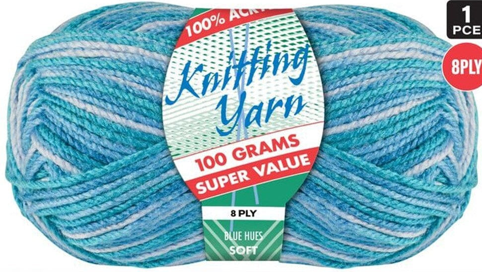 Everyday Super Value 100g Acrylic 8-Ply Knitting Yarn - Prints