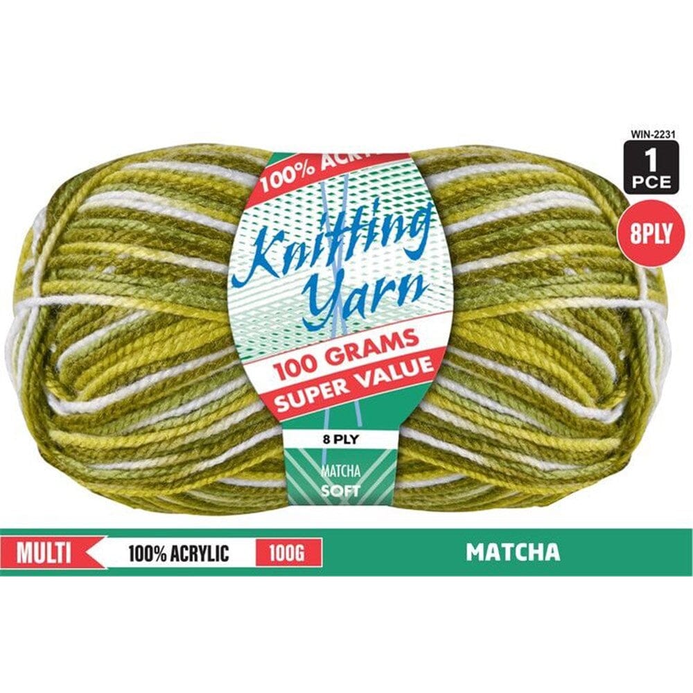 Everyday Super Value 100g Acrylic 8-Ply Knitting Yarn - Prints