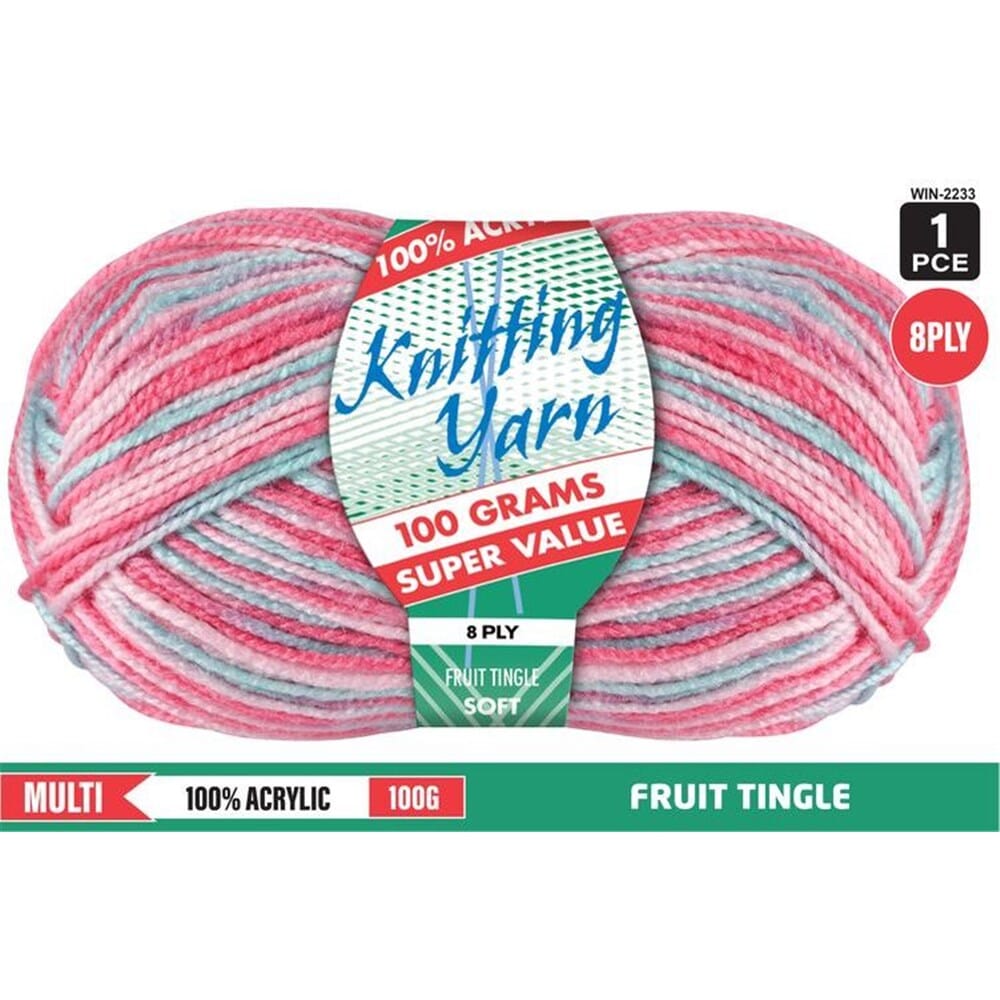 Everyday Super Value 100g Acrylic 8-Ply Knitting Yarn - Prints