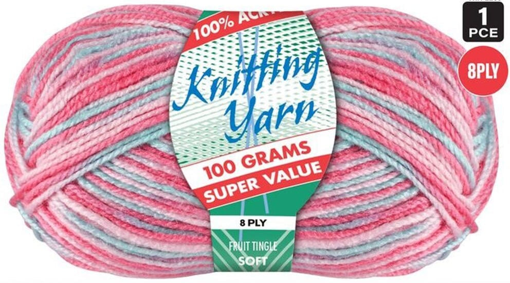 Everyday Super Value 100g Acrylic 8-Ply Knitting Yarn - Prints