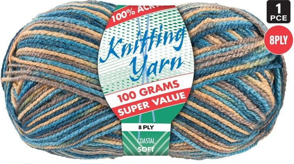 Everyday Super Value 100g Acrylic 8-Ply Knitting Yarn - Prints