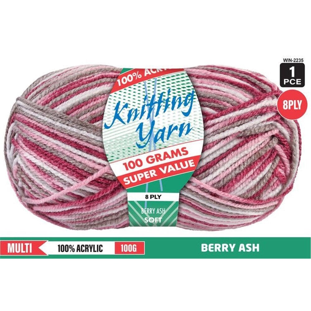 Everyday Super Value 100g Acrylic 8-Ply Knitting Yarn - Prints