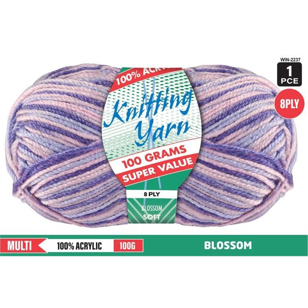 Everyday Super Value 100g Acrylic 8-Ply Knitting Yarn - Prints