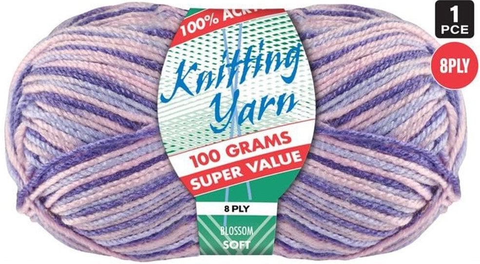 Everyday Super Value 100g Acrylic 8-Ply Knitting Yarn - Prints