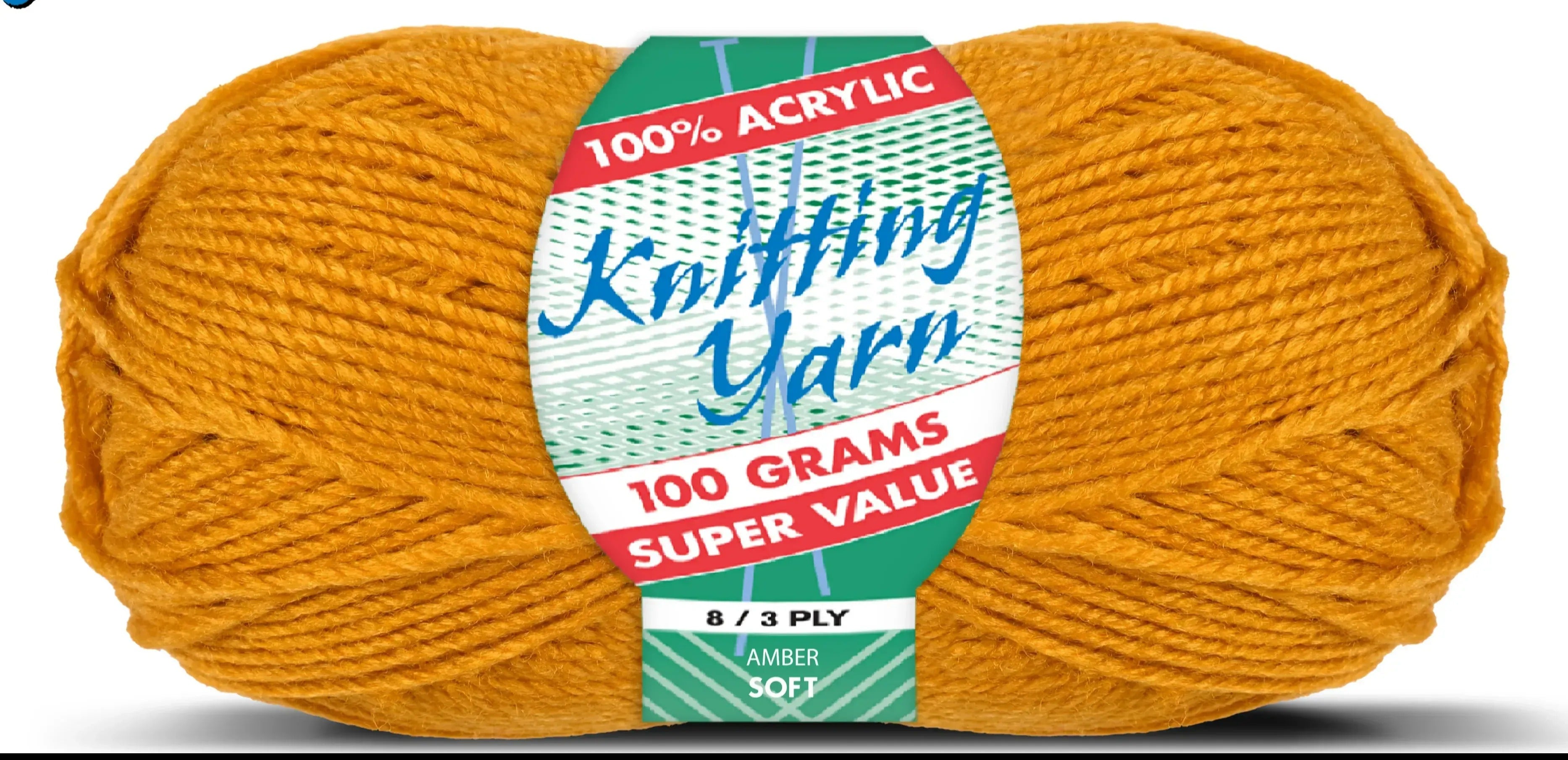 Everyday Super Value 100g Acrylic 8-Ply Knitting Yarn - Solids