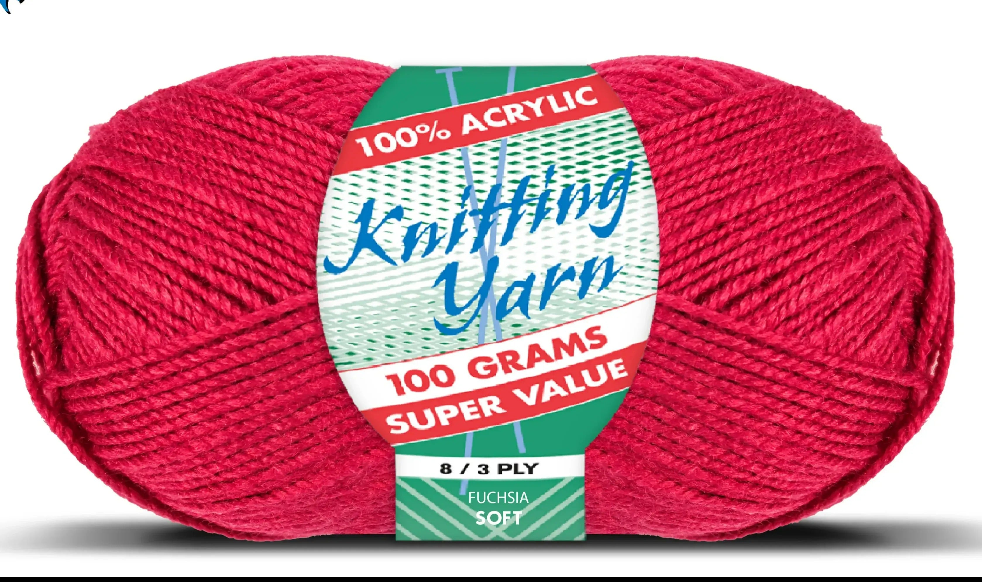 Everyday Super Value 100g Acrylic 8-Ply Knitting Yarn - Solids
