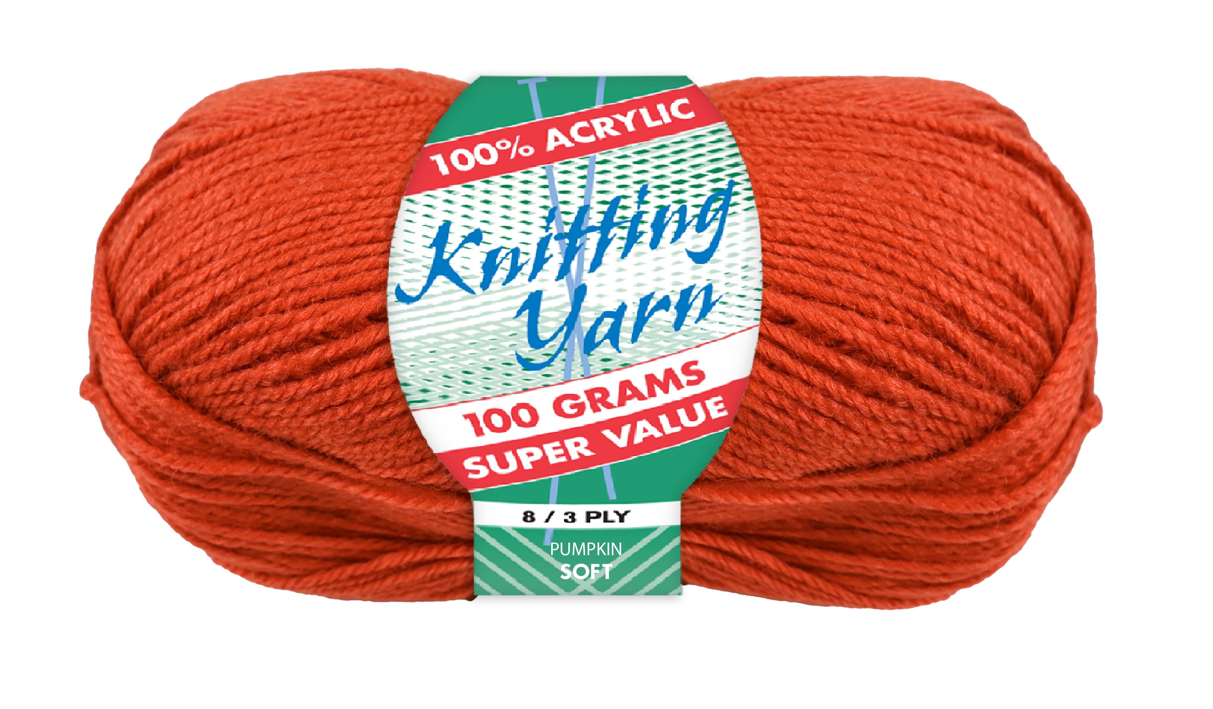 Everyday Super Value 100g Acrylic 8-Ply Knitting Yarn - Solids