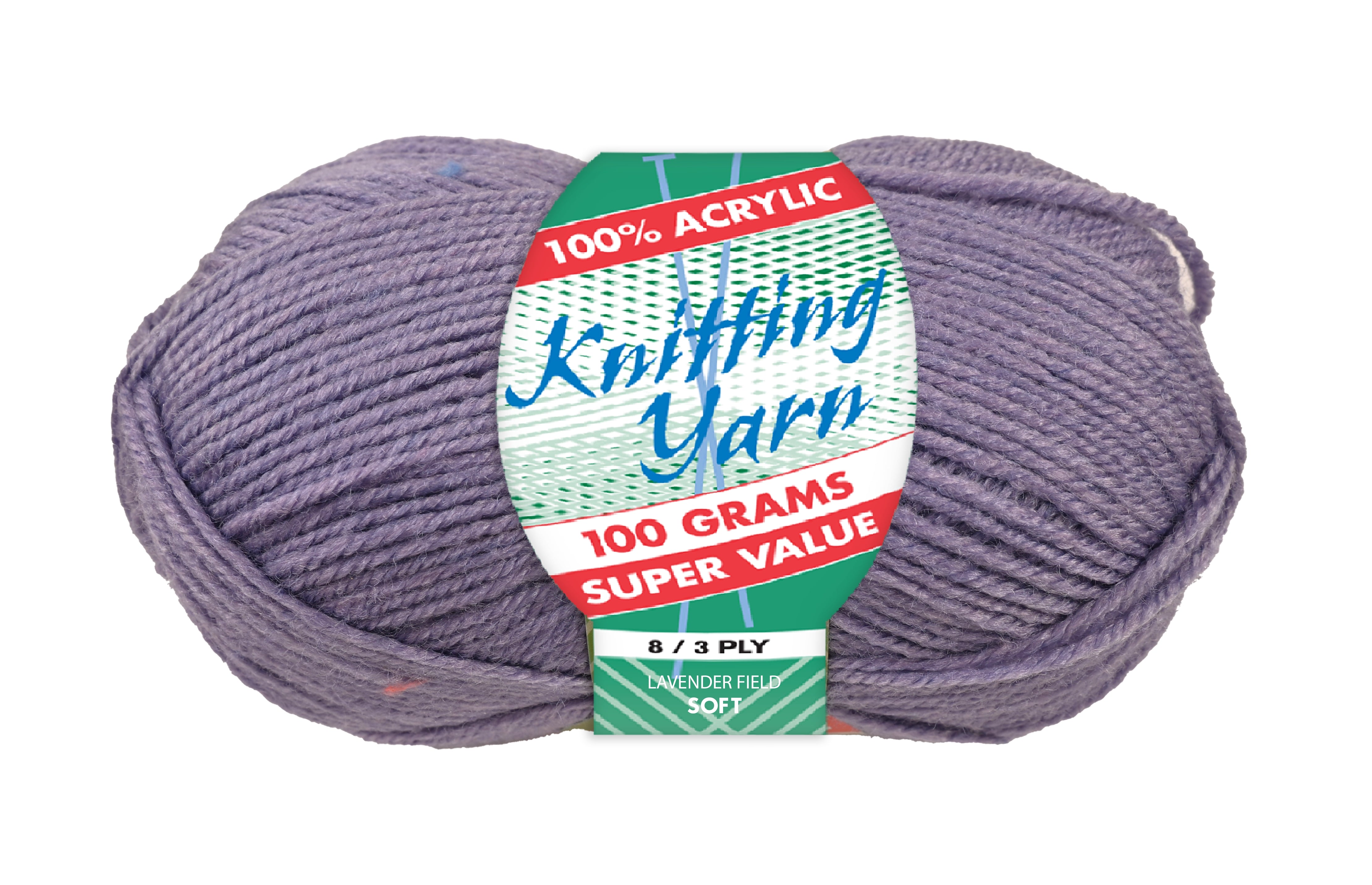Everyday Super Value 100g Acrylic 8-Ply Knitting Yarn - Solids
