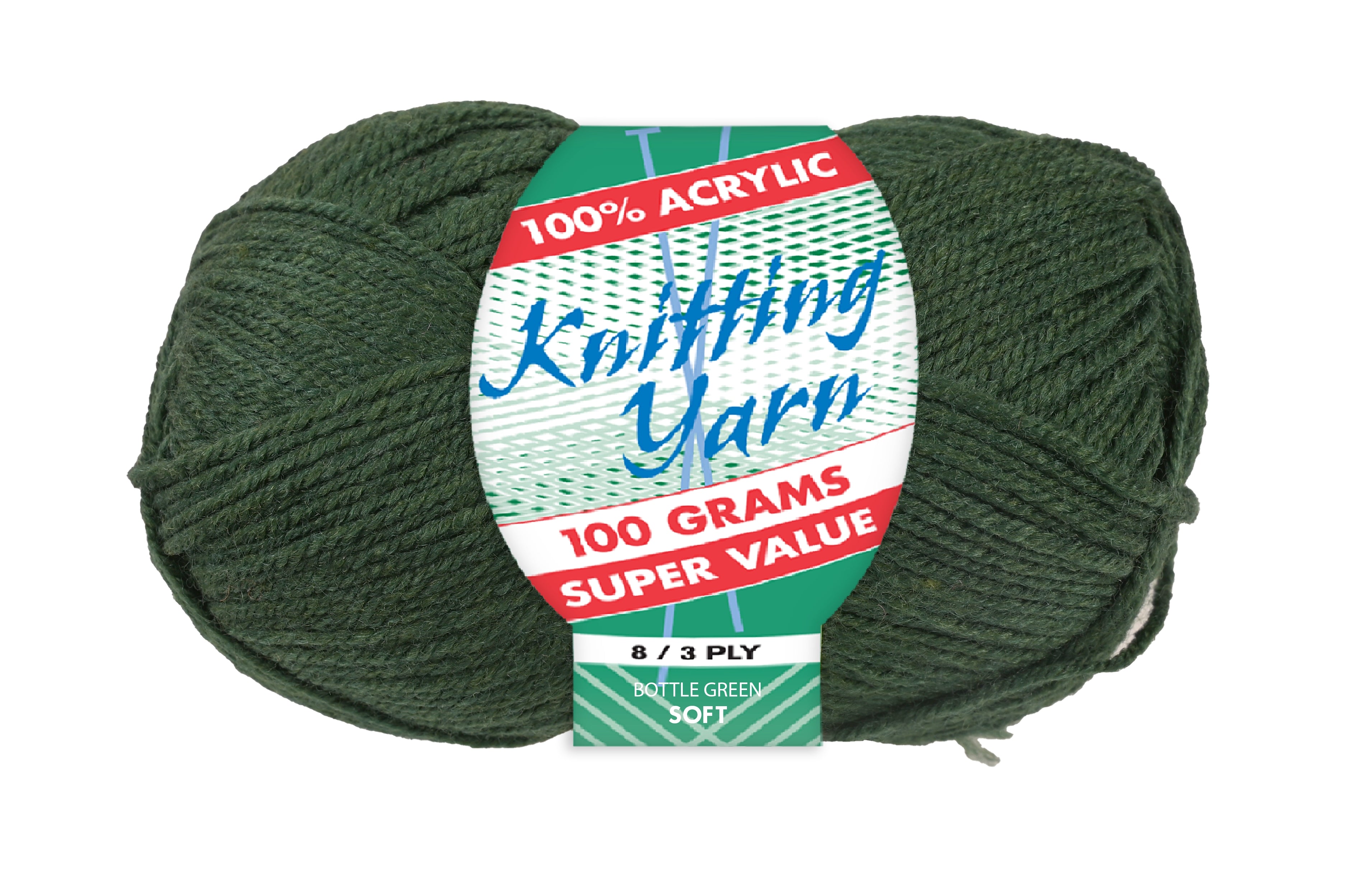 Everyday Super Value 100g Acrylic 8-Ply Knitting Yarn - Solids