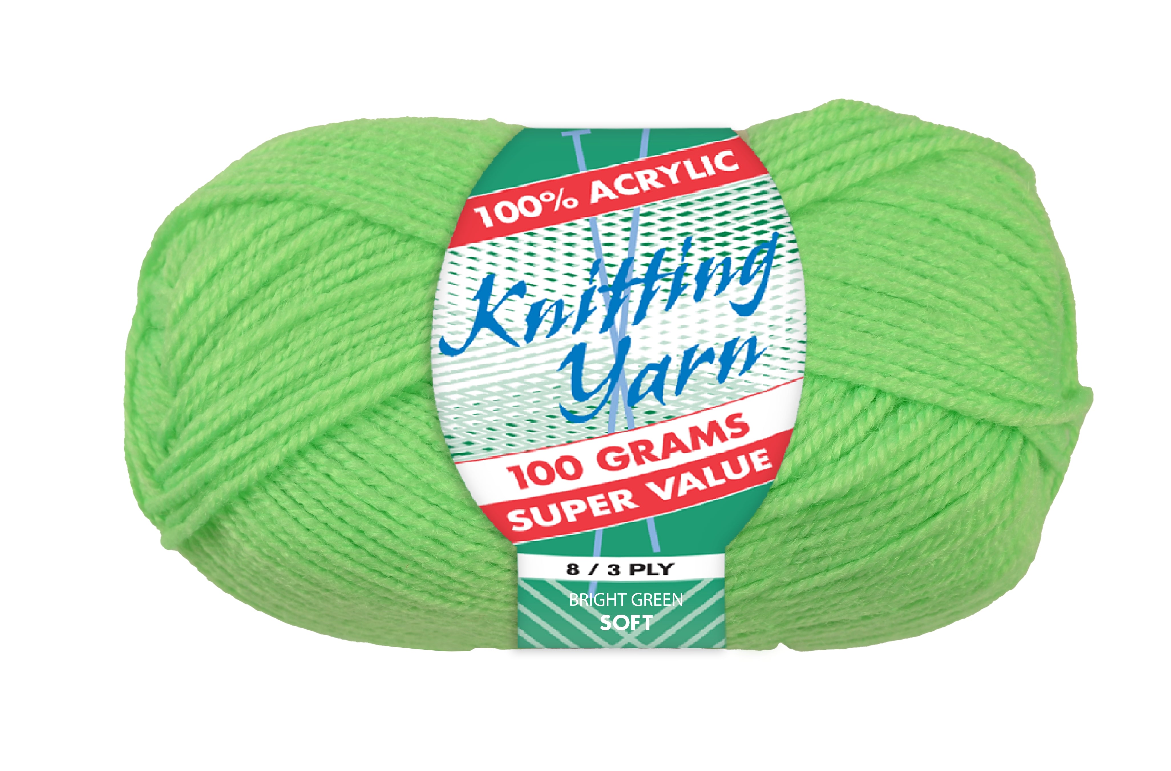 Everyday Super Value 100g Acrylic 8-Ply Knitting Yarn - Solids