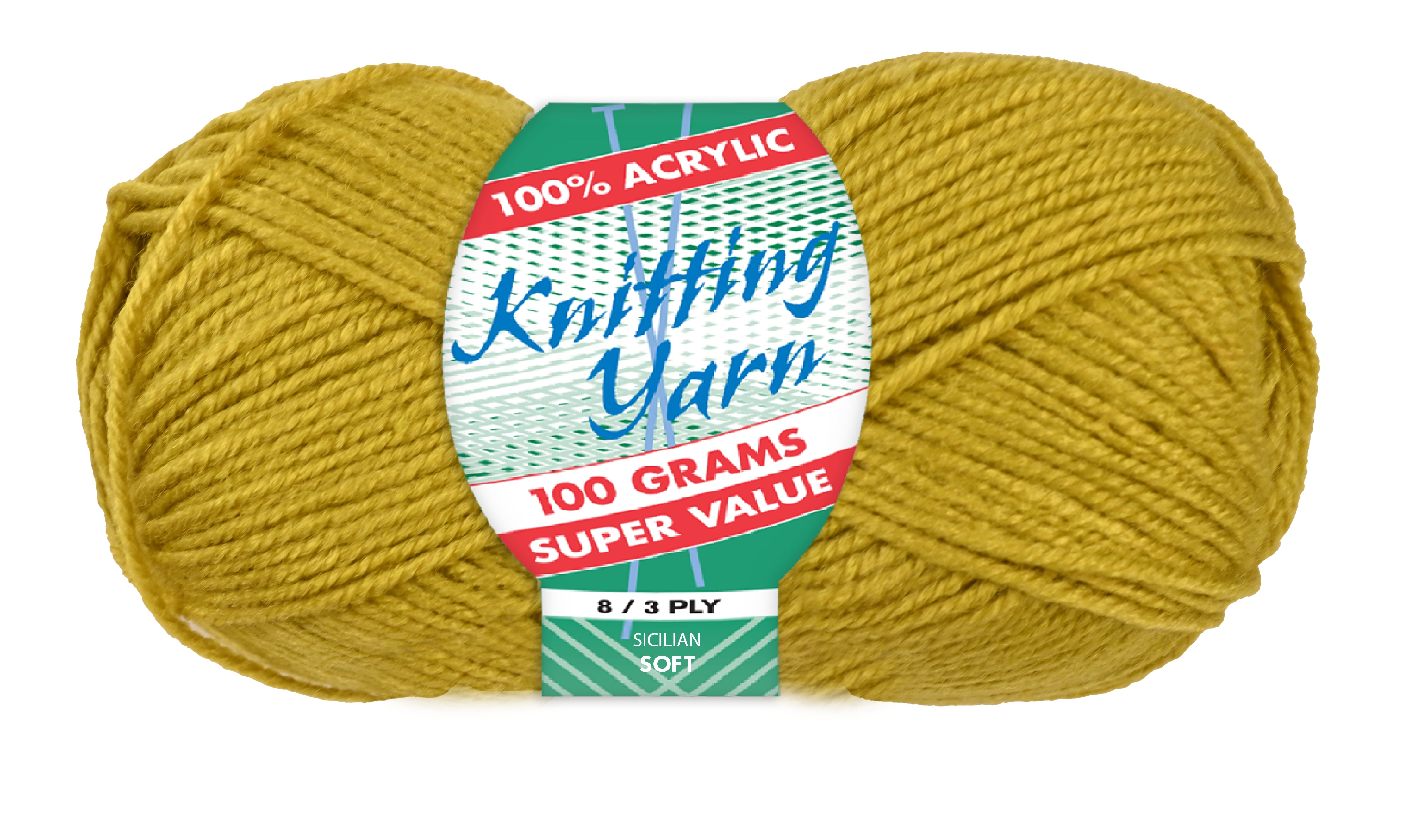 Everyday Super Value 100g Acrylic 8-Ply Knitting Yarn - Solids