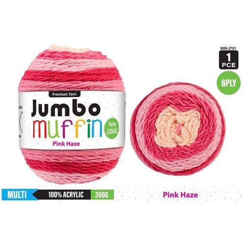 Everyday 200g "Jumbo Muffin" 8-Ply Acrylic Knitting Yarn - Choose Your Colour