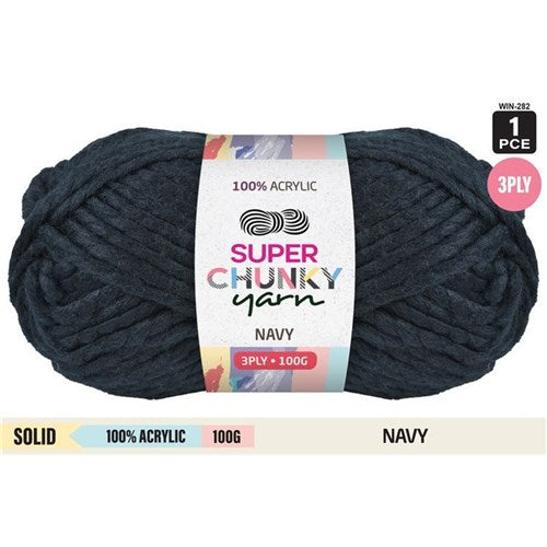 Everyday 100g Acrylic Super Chunky Knitting Yarn - Choose Your Colour