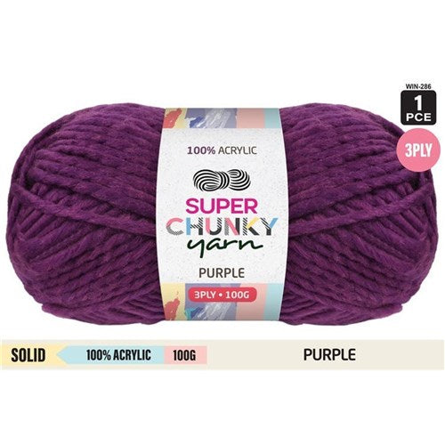 Everyday 100g Acrylic Super Chunky Knitting Yarn - Choose Your Colour
