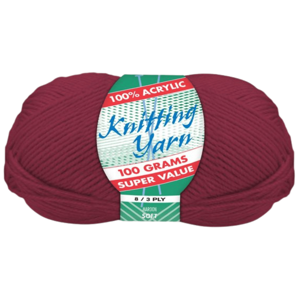 Everyday Super Value 100g Acrylic 8-Ply Knitting Yarn - Solids