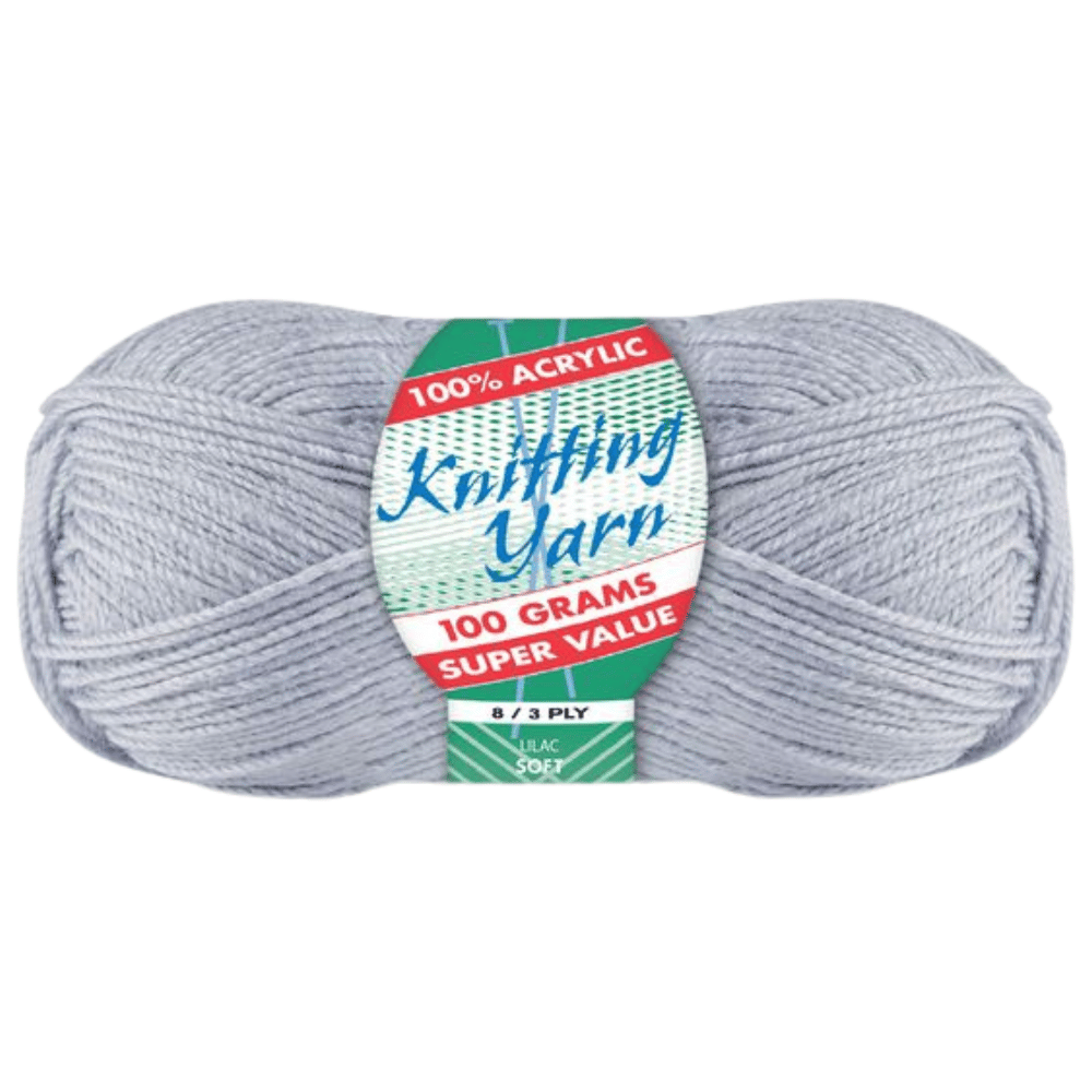 Everyday Super Value 100g Acrylic 8-Ply Knitting Yarn - Solids